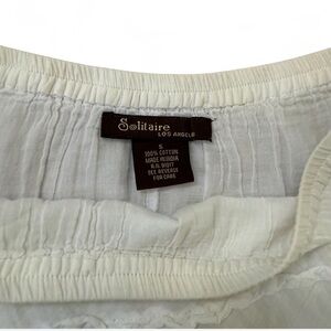 Vintage Solitaire Los Angeles White Midi Skirt